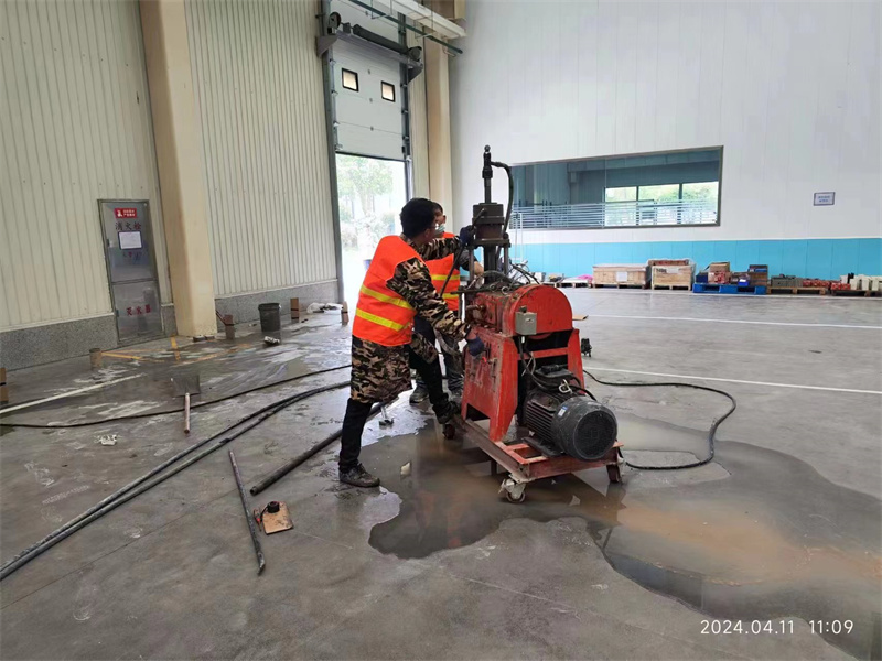 高淳厂房地面下沉塌陷注浆加固施工